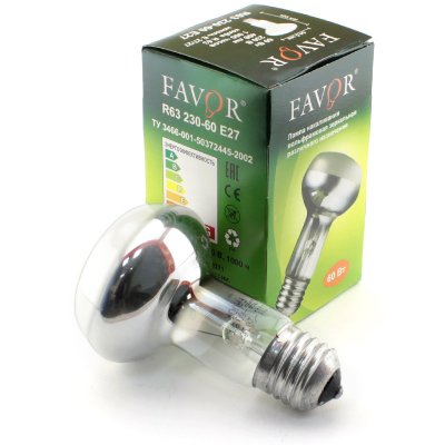Лампа ЗК R63 60W E27 Favor (50) оптом