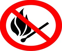 Знак "Запрещается пользоваться открытым огнём и курить"d180мм АБК-СИЛА (1/10)