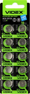 Элементы питания VIDEX AG 10 10BL (389, 1130) (10/100/1600)