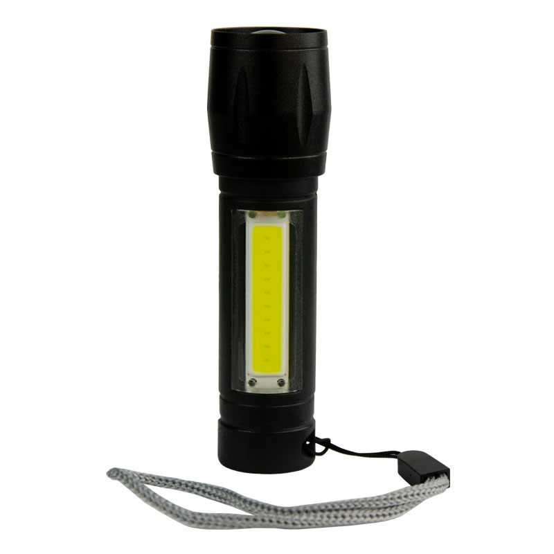 Ручной (карманный) фонарь LIGHT Phenomen аккумуляторный, 2 в1 zoom и вспышка LT-FR001S (1/48/288) оптом