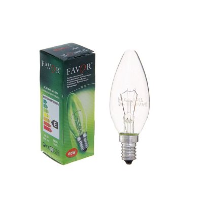 Лампа ДС 60W E14 Favor (100) оптом