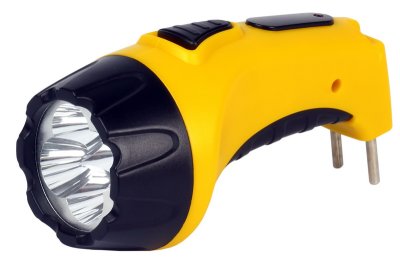 Ручной  фонарь LIGHT Phenomen аккумуляторный с выдвижной вилкой для зарядки LT-FR0104 оптом