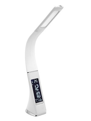 TL-219 (W белый,настол.светодиод.светильник,диммируемый(часы и термометр,6Вт, с USB) оптом