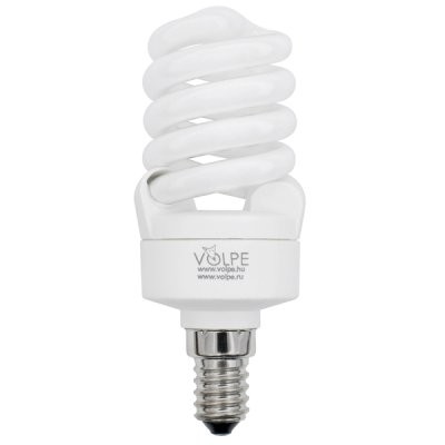 Спиральная лампа VOLPE CFL-S T2 220-240V 9W E14 2700K картон (1/10/100) оптом